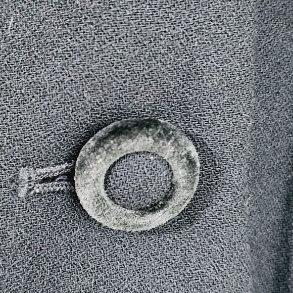 Vintage Morgan Taylor Studio Navy Blue Blazer Jacket Velvet Cuffs Size‎ 6《903》J - Picture 6 of 9